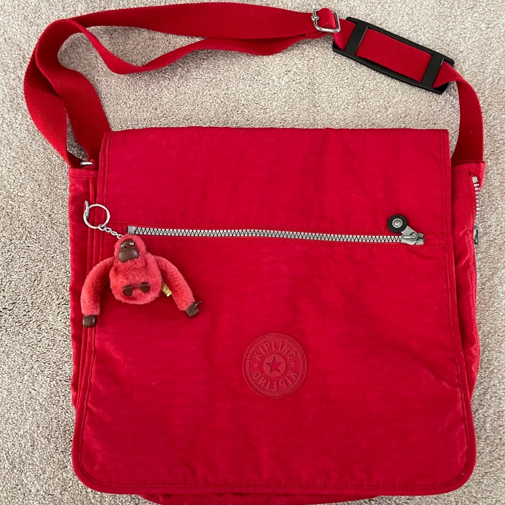 Kipling Messenger Red Bag